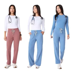 Medical Scrub Sets Jersey Fabric with Spandex Hospital Use Women’s Scrub Suit OEM Service