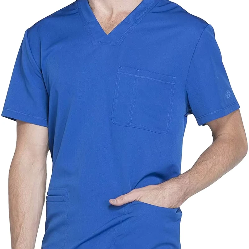 Medical Scrubs V-Neck Top and Pants Nursing Uniform