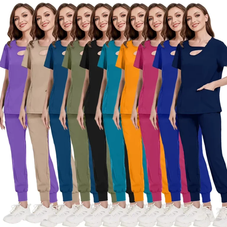 Medical-Uniform-for-Hospital-Surgical-Nursing-Pharmacy-and-Clinic-Work-Spandex-Polyester