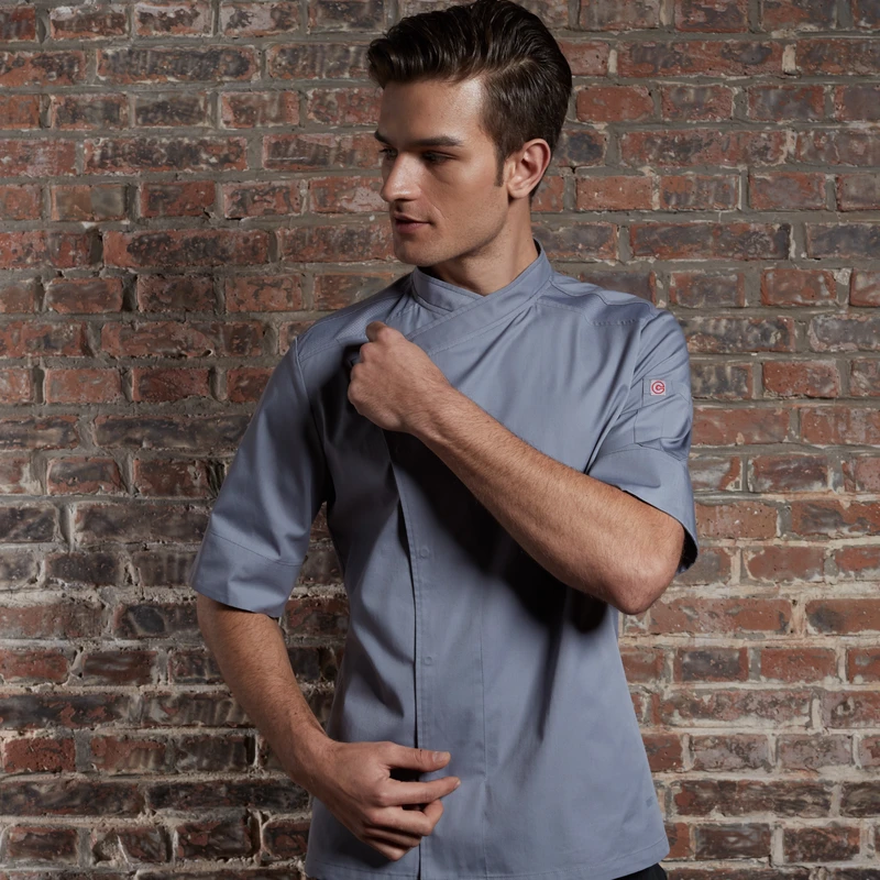 Medium Sleeve Chef Uniform Jacket and Coat for Hotel and Restaurant