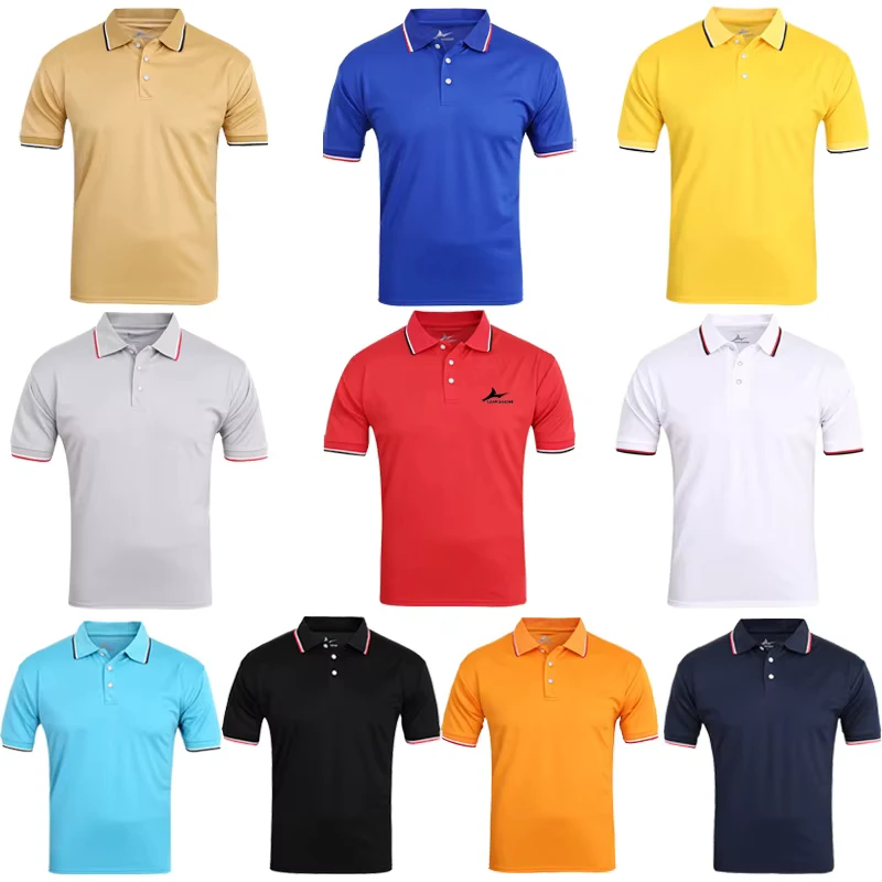 Men Casual Clothing Hommes Polo Jersey 100% Polyester Plus Size Polo T Shirts