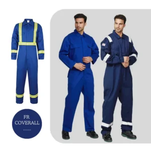 Men Construction Suit Flame Resistant FR High Visibility Fire Proof Coverall Electrical Coveralls