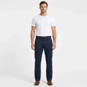 Men Cotton FR Treated Work Pants Ruco Flame Retardant Level 2 Heavy Duty Belt Loop Industrial Safety Fire Resistant Trousers