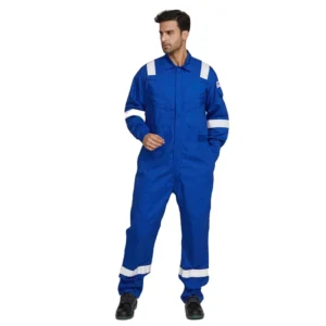Men FR Clothing Flame Resistant Nomex Hi Vis Safety Work Coverall With Fire Retardant Reflective Tape