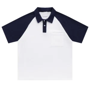 Men High Quality Raglan Polo Shirt Custom 100% Cotton Polo T shirt Summer Button Polo Shirts