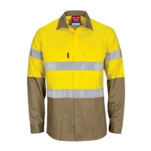 Men Industrial Breathable Flame Resistant Work Wear FRC Mechanic FR Welding Work Shirt