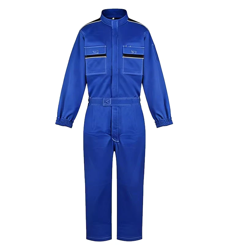 Men Multi Functional High Visibility Reflective Fireproof Coverall Uniform Work Clothes for Construction
