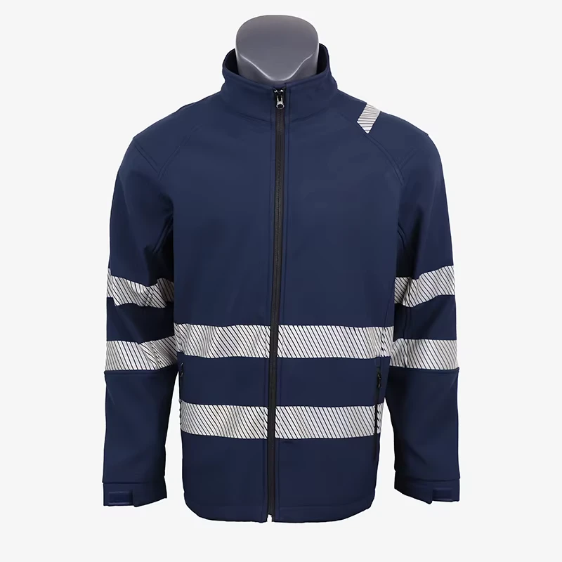 Men Outdoor Safety Engineer Work Jacket Clothing Hivis Blue Coverall Work Clothing Workwear
