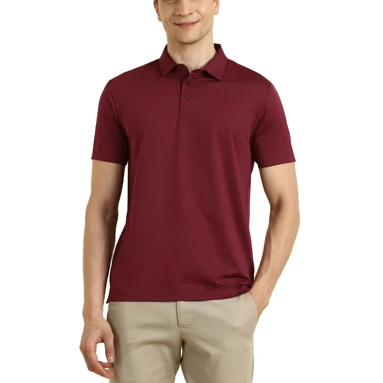 Men Polo T Shirt Polyester Cotton Breathable Slim Fit Custom Logo Casual Wear Short Sleeve Summer Fashion High Quality Apparel