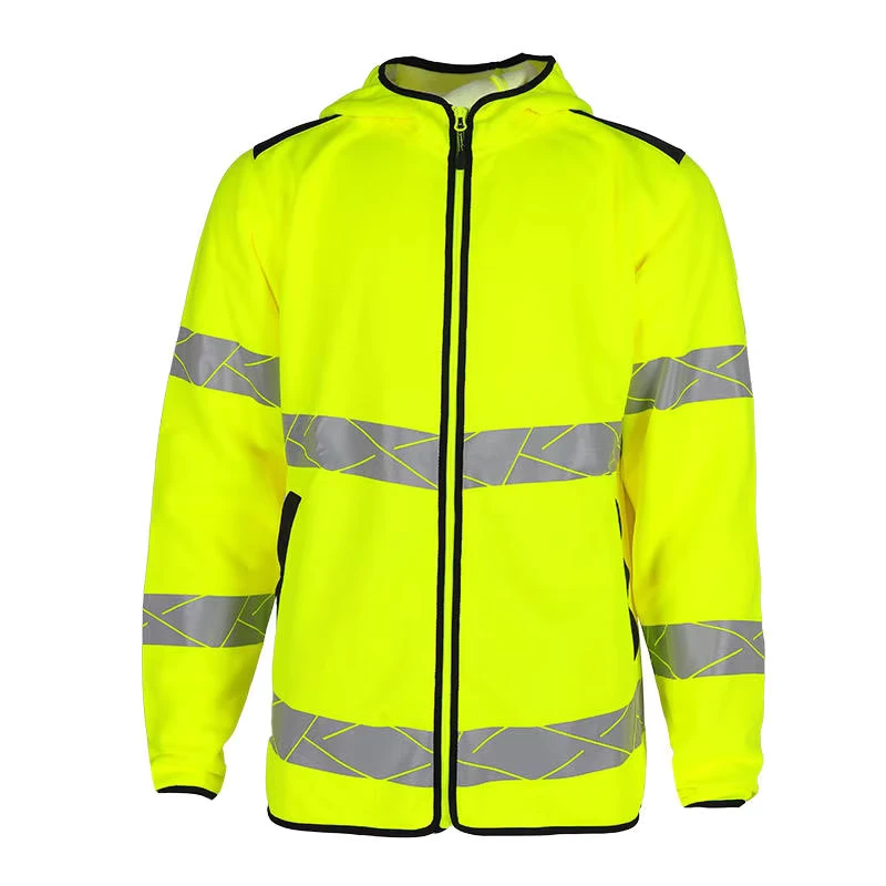 Men Reflective Breathable Clothing Comfortable FR Hi Vis Safety Hoodie Sweatshirt