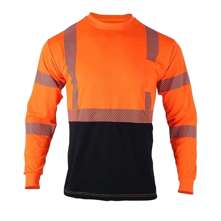 Men-Safety-Work-Shirts-High-Visibility-Reflective-ANSI-Class-2-Hi-Vis-Construction-T-Shirts-Long-Sleeve