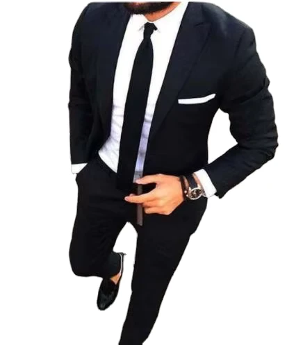 Men Suit Wedding Suits for Men Lapel 2 Pieces Slim Fit Set Tuxedo