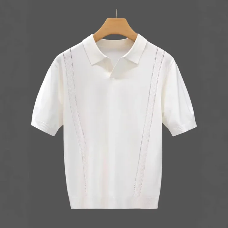 Men-Summer-T-shirt-Thin-Knitted-Ice-Silk-New-Youth-Luxury-Spring-Lapel-Short-sleeved-POLO-Shirt-for-Men