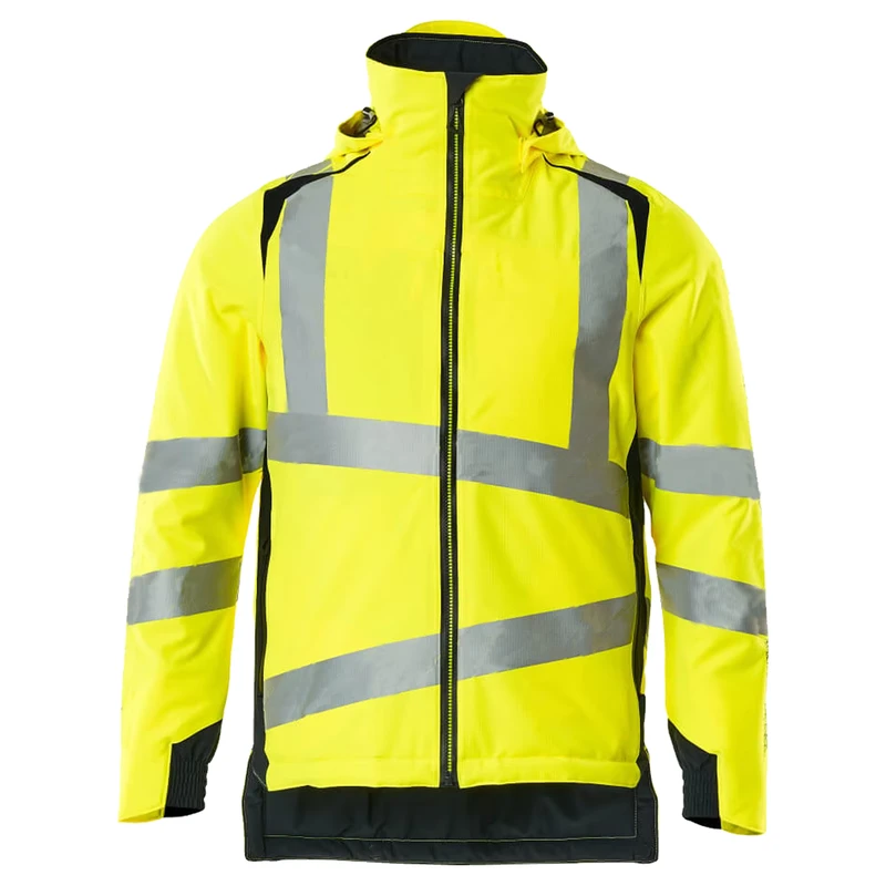 Men Winter Clothing High Visibility Construction Security Waterproof Reflective Safety Jacket Hi Vis Jackets