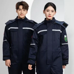 Men Winter Wear Construction Suit Flame Resistant FR High Visibility Fire Proof Coverall Electrical Coveralls
