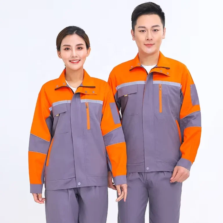 Men-Women-Safety-Workwear-Uniform-with-Reflective-Strips-Mine-Jacket