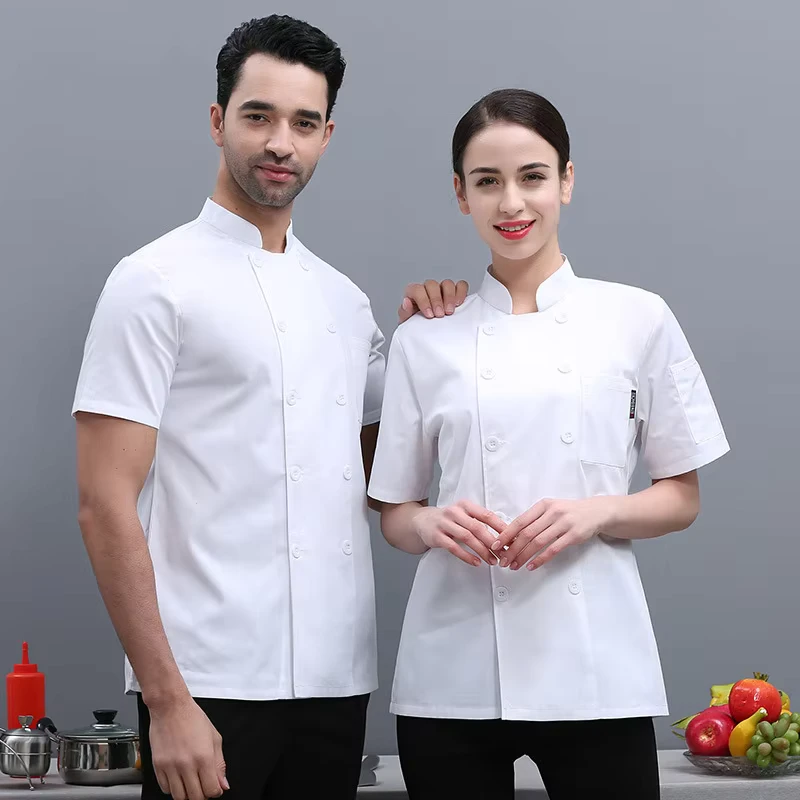 Men'S Chef Jacket Men Hotel Uniform Pastry Japanese Restaurant Uniformes Des Chef Uniform Kitchen Uniform Chaquetas De Chef Coat