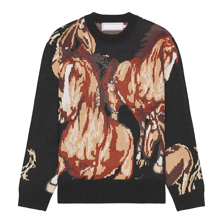 Men's 100% Cotton Anti Wrinkle Winter Knitted Sweater Fashion Pullover for Custom OEM ODM