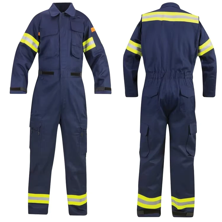 Mens-100-Cotton-FR-Coverall-Hi-Vis-Reflective-NFPA-2112-Certified-Sample-Available