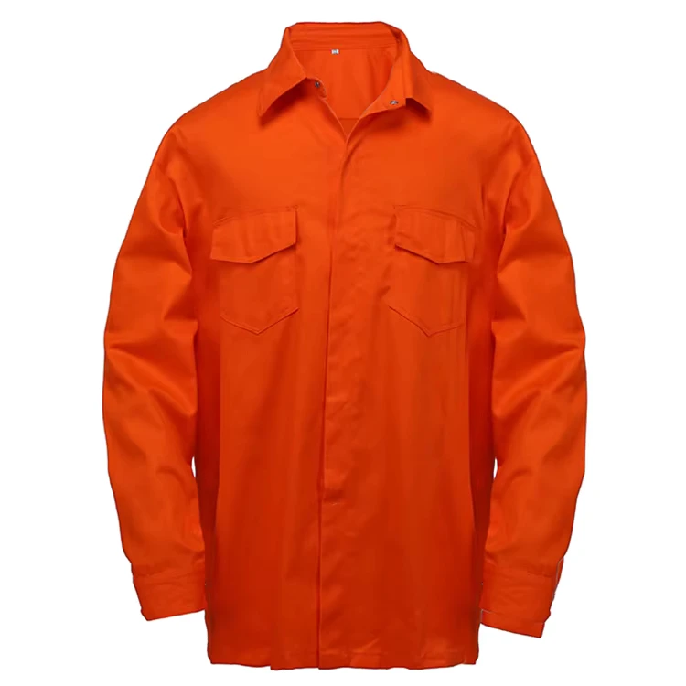 Mens-100-Cotton-LightWeight-Frc-Oil-Worker-Work-Flame-Retardant-Welding-Shirt-Safety-Workwear-Jacket-for-Men