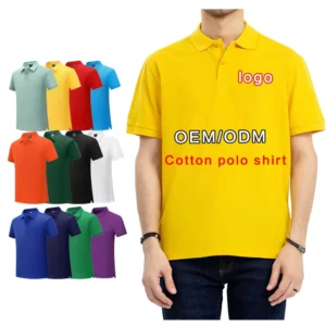 Men’s 100% Cotton for Polo Shirts Custom Pique Golf for Polo Shirt Custom Embroidery Printing Plain Uniform Summer