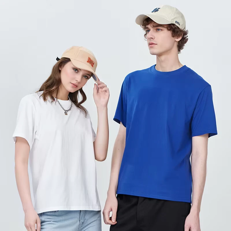 Men's 220 GSM Cotton Blank T-Shirt Heavyweight Oversized Regular Fit Custom Print