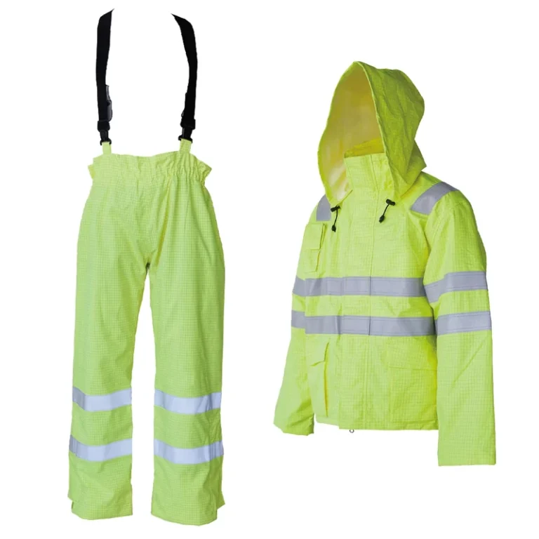 Mens-300D-Oxford-Work-Jacket-Hi-Vis-With-PU-Waterproof-Breathable-Coverall-Flame-Retardant-Anti-Static-Workwear-Hood-Included-1