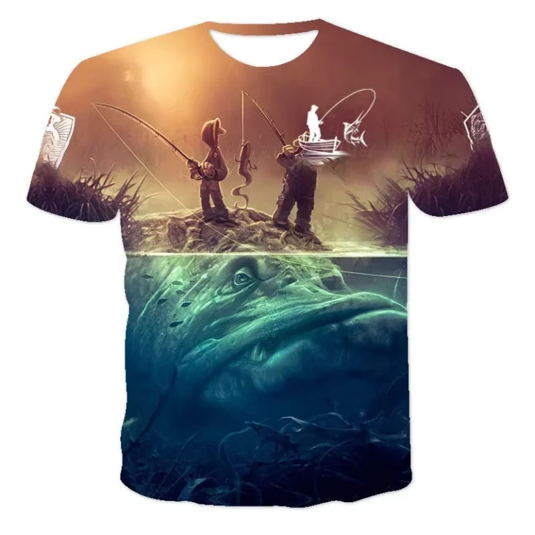 Mens-3D-Printed-Outdoor-Fishing-T-Shirt-Short-Sleeve