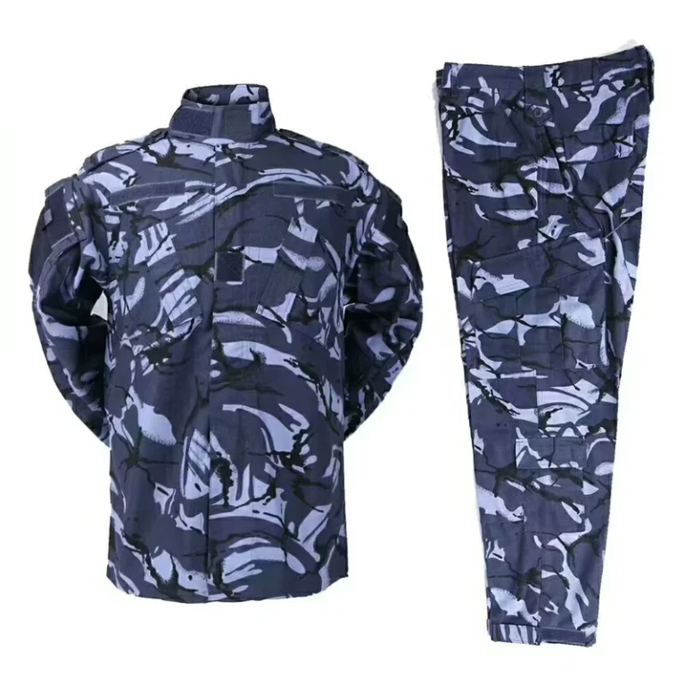 Mens-ACU-Tactical-Ocean-Camouflage-Uniform-Blue-Olive-Green-Combat-Uniform