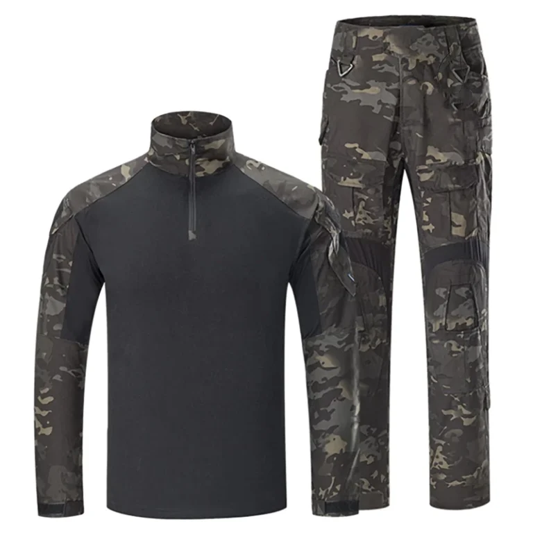 Mens-Anti-Tear-Camouflage-Airsoft-Combat-Shirt-and-Tactical-Pants