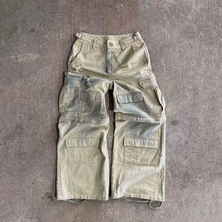 Mens-Baggy-400gsm-100-Cotton-Denim-Jeans-Washed-Printed-Loose-Wide-Leg