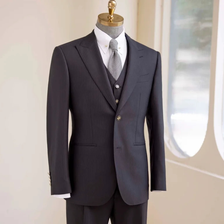 Mens-Bespoke-Plus-Size-Wedding-Suit-100-Wool-120-150-Super-British-Fabric-Single-Breasted