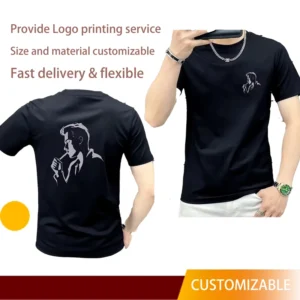Men’s Best selling Popular Trendy Regular Sleeve Screen Printed Tie Dye Character Eco Friendly Breathable Summer T Shirt