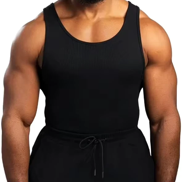 Mens-Bodybuilding-Tank-Top-Muscle-Singlet-Gym-Vest-Sleeveless-Fitness-Workout-Shirt-Breathable-Ribbed-Custom-Apparel