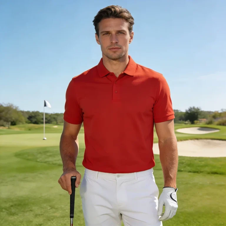 Mens-Breathable-Golf-Polo-Shirt-Workwear-Solid-Color-Blank-Plus-Size