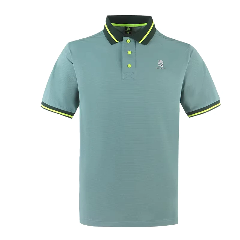 Men's Breathable Quick Dry Lightweight Short Sleeve Button Work Shirt