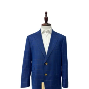 Men’s Business Suit Plus Size 2 Piece Set Single Breasted Slim Fit Woolen Fabric Flat Anti Wrinkle Breathable Patch Pocket