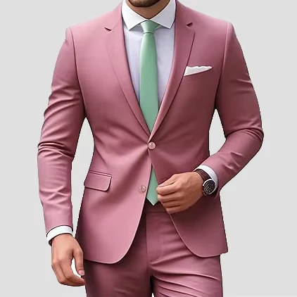 Mens Business Suits Custom Plus Size Breathable Anti Wrinkle British American Style Wedding Suit
