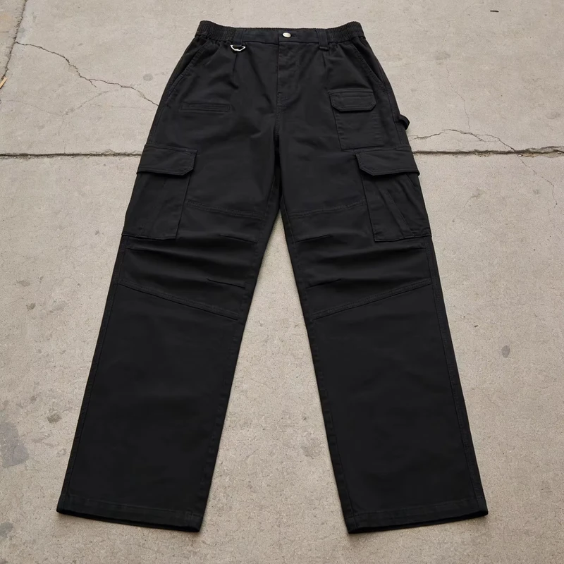 Men's Casual Baggy Cargo Pants Breathable 100% Nylon Autumn OEM & ODM Available Garment-Dyed Style FR107