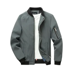Men’s Casual Jacket Men’s Sports Solid Color Casacas De Hombre