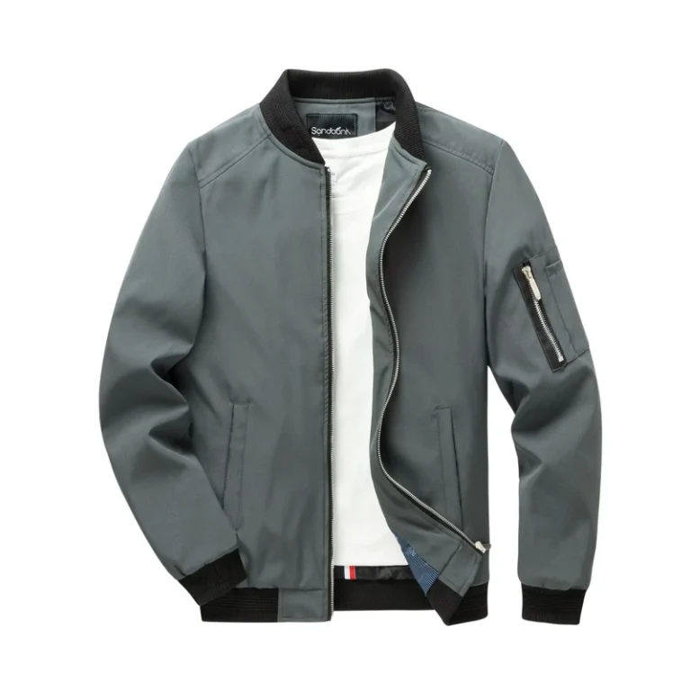 Mens-Casual-Jacket-Mens-Sports-Solid-Color-Casacas-De-Hombre