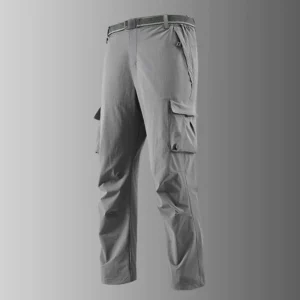 Men’s Casual Outdoor Tactical Pants Spring Autumn Quick Dry Stretch Long Cargo Multi Pocket Mid Plain Dyed for Hiking Sports