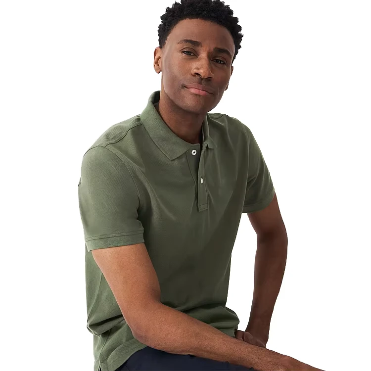 Mens-Casual-Short-Sleeved-Polo-Shirts-Classic-Fashionable-Knitted-Style-Custom-Logo-220-for-Business-Oversized-Use-New