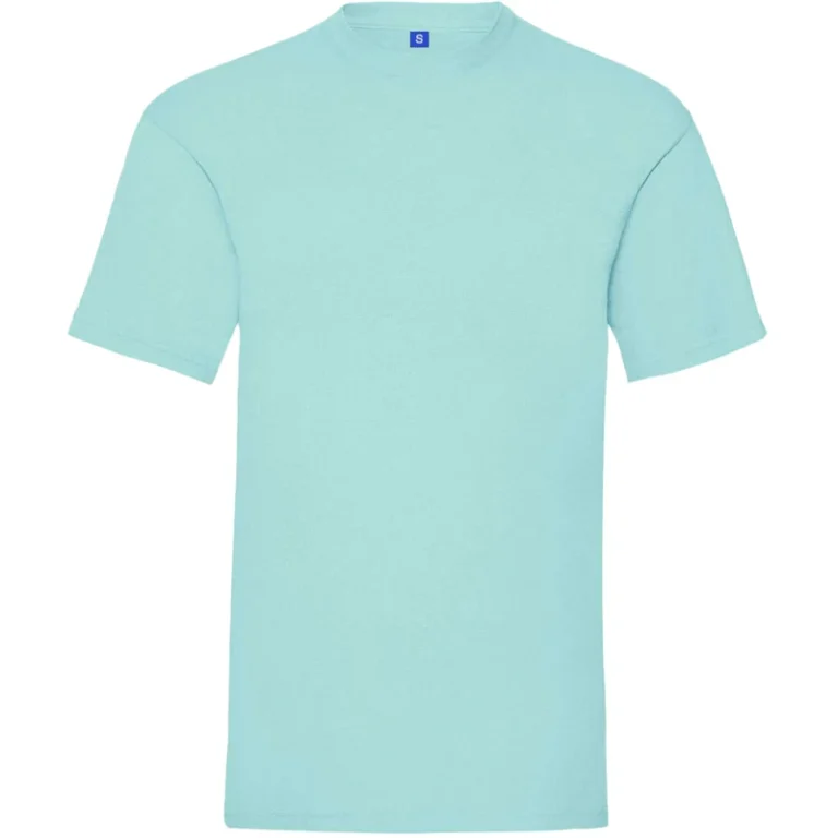Mens-Casual-T-Shirt-100-Mercerized-Cotton-Knitted-Breathable-200g-Solid-Blank