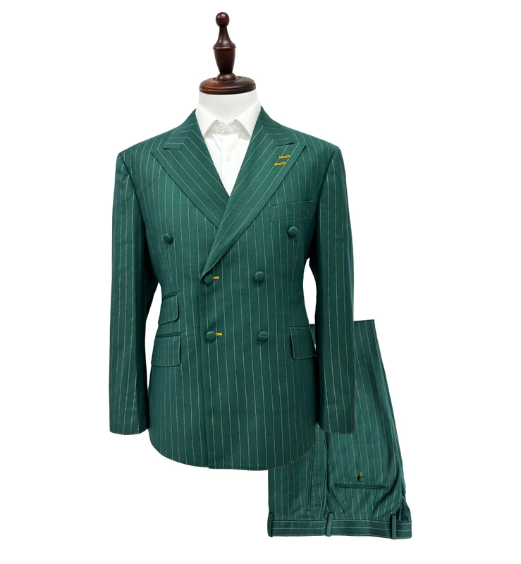 Mens-Classic-Style-Business-Suit-2-Piece-Bespoke-Woolen-Slim-Fit-Pleated-Breathable-Plus-Size-Collection