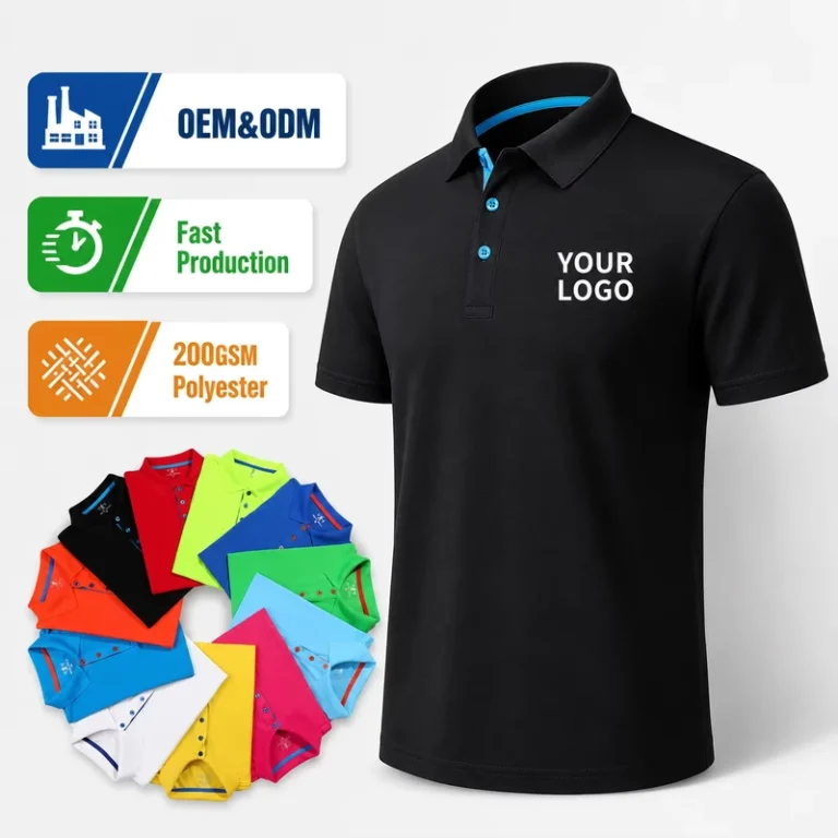 Mens-Corporate-Uniform-Business-Casual-Polo-Shirt-Breathable-Durable-Custom-Logo