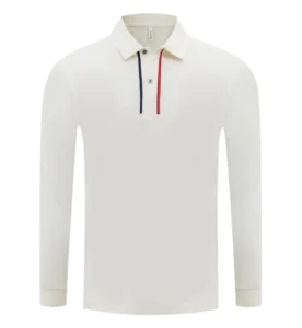 Men’s Cotton Long Sleeve Polo Shirt Custom Logo Golf Workwear Blank Plain