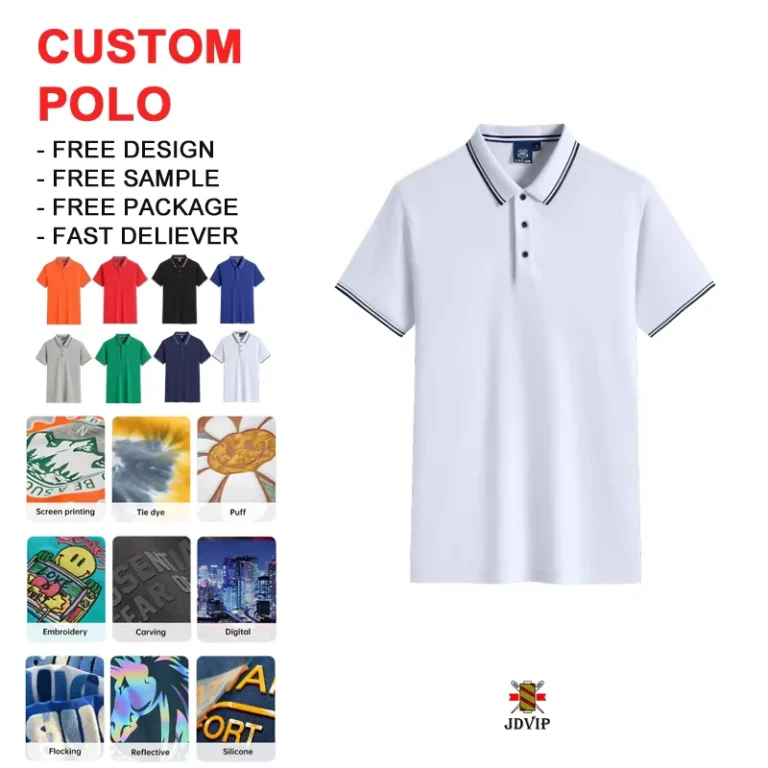 Mens-Cotton-Polo-Shirt-Embroidery-Loose-Fit-Short-Sleeve-Plus-Size