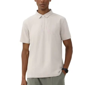 Men’s Cotton Spandex Knitted Shirt 180GSM Regular Fit Custom Casual Golf Print Embroidered Anti Wrinkle Pocket