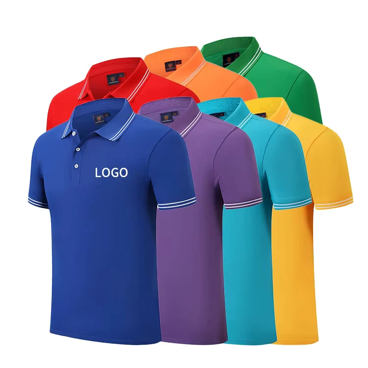 Men's Custom Printed Logo Blank Workwear Polo Shirt Plus Size